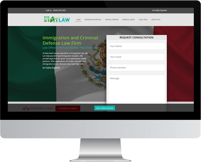 Law firm custom website design